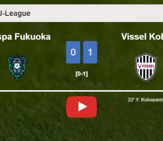 Vissel Kobe defeats Avispa Fukuoka 1-0 with a goal scored by Y. Kobayashi. HIGHLIGHTS