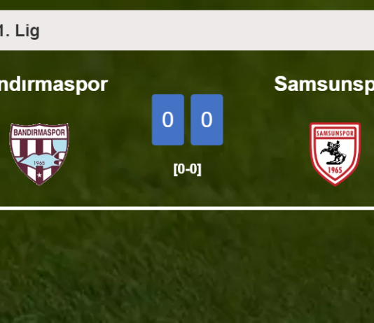 Bandırmaspor draws 0-0 with Samsunspor with D. Tanque missing a penalt