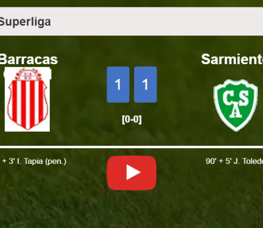 Sarmiento steals a draw against Barracas Central. HIGHLIGHTS