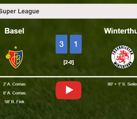 Basel defeats Winterthur 3-1. HIGHLIGHTS