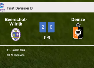 Beerschot-Wilrijk beats Deinze 2-0 on Saturday