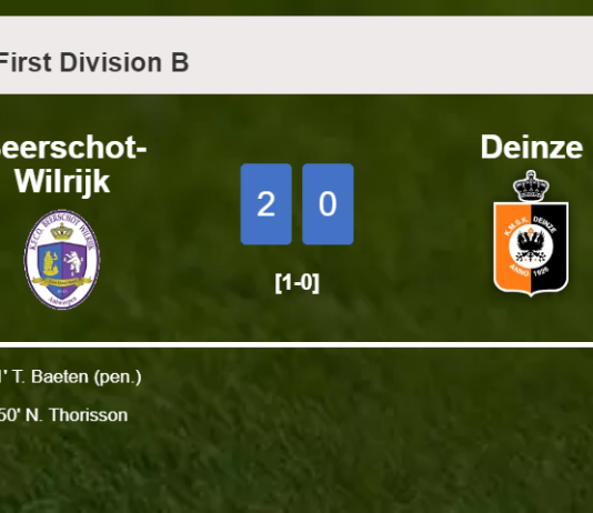Beerschot-Wilrijk beats Deinze 2-0 on Saturday