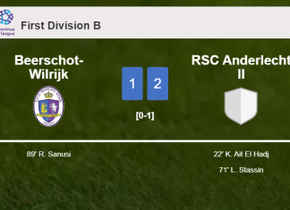 RSC Anderlecht II clutches a 2-1 win against Beerschot-Wilrijk