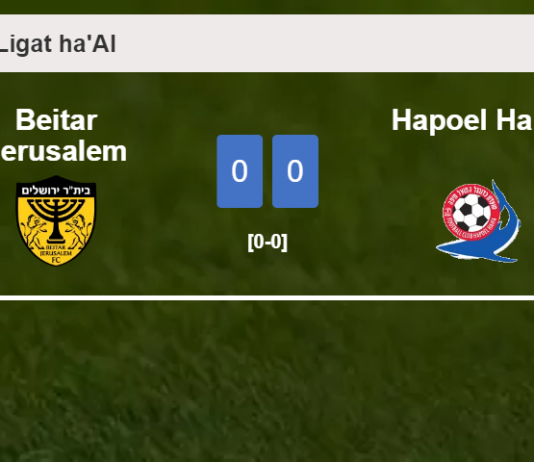 Beitar Jerusalem draws 0-0 with Hapoel Haifa on Saturday