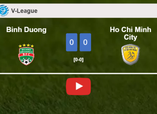 Binh Duong draws 0-0 with Ho Chi Minh City on Saturday. HIGHLIGHTS