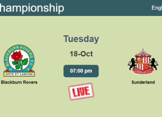 How to watch Blackburn Rovers vs. Sunderland on live stream and at what time