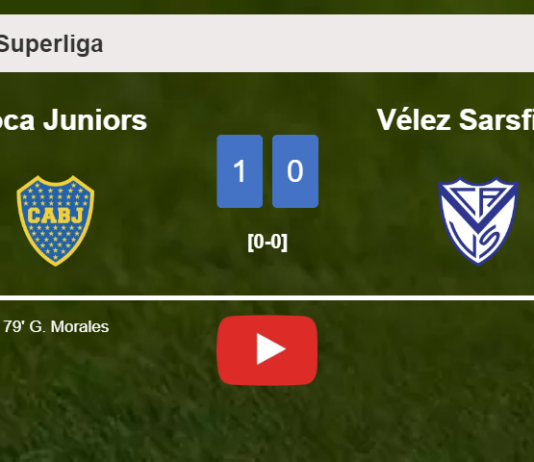 Boca Juniors overcomes Vélez Sarsfield 1-0 with a goal scored by G. Morales. HIGHLIGHTS