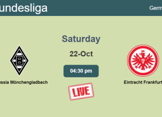 How to watch Borussia Mönchengladbach vs. Eintracht Frankfurt on live stream and at what time