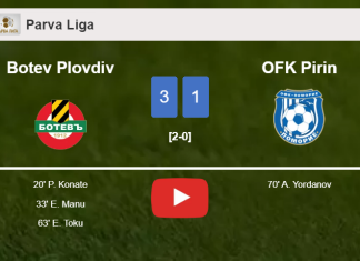 Botev Plovdiv beats OFK Pirin 3-1. HIGHLIGHTS