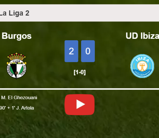 Burgos surprises UD Ibiza with a 2-0 win. HIGHLIGHTS
