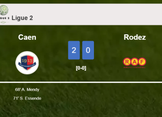 Caen surprises Rodez with a 2-0 win