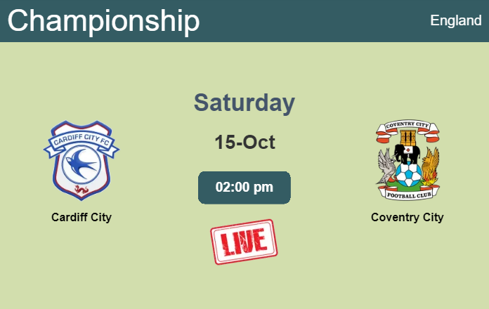 How to watch Cardiff City vs. Coventry City on live stream and at what time