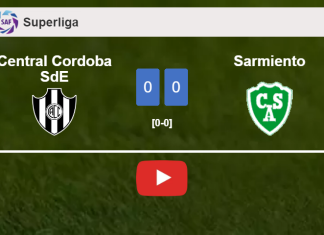 Central Cordoba SdE draws 0-0 with Sarmiento with A. Martinez missing a penalt. HIGHLIGHTS