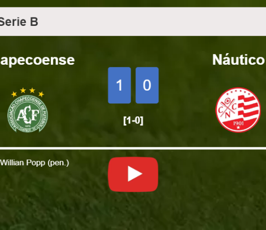 Chapecoense conquers Náutico 1-0 with a goal scored by W. Popp. HIGHLIGHTS