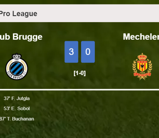 Club Brugge overcomes Mechelen 3-0
