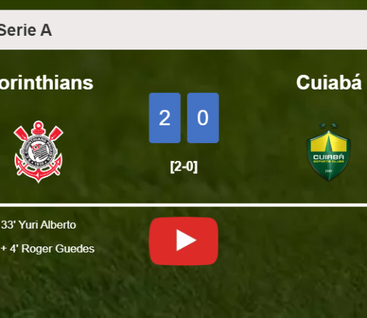 Corinthians surprises Cuiabá with a 2-0 win. HIGHLIGHTS
