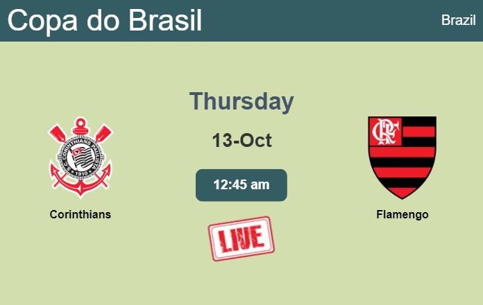 How to watch Corinthians vs. Flamengo on live stream and at what time