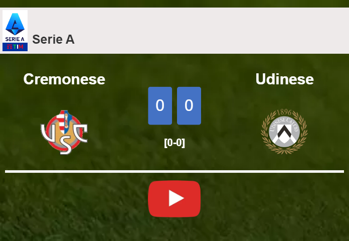 Cremonese stops Udinese with a 0-0 draw. HIGHLIGHTS - Soccer Tonic