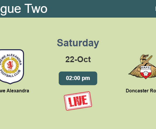 How to watch Crewe Alexandra vs. Doncaster Rovers on live stream and at what time