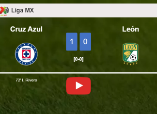 Cruz Azul conquers León 1-0 with a goal scored by I. Rivero. HIGHLIGHTS