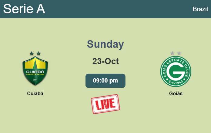 How to watch Cuiabá vs. Goiás on live stream and at what time