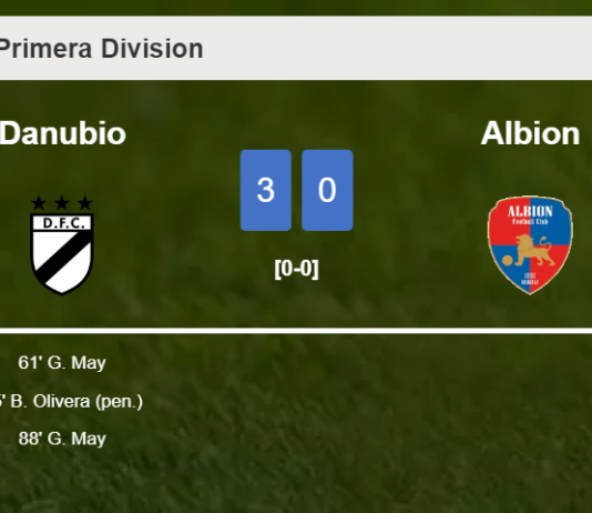 Danubio estinguishes Albion with 2 goals from G. May