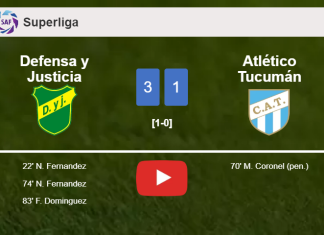 Defensa y Justicia prevails over Atlético Tucumán 3-1. HIGHLIGHTS