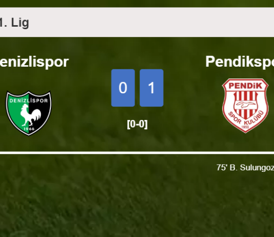 Pendikspor beats Denizlispor 1-0 with a goal scored by B. Sulungoz