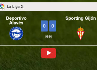Deportivo Alavés draws 0-0 with Sporting Gijón on Saturday. HIGHLIGHTS