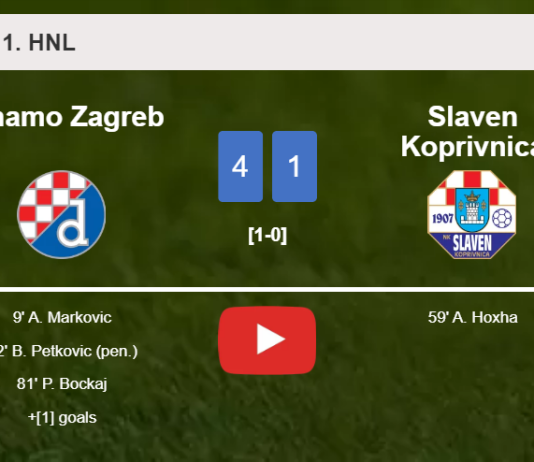 Dinamo Zagreb wipes out Slaven Koprivnica 4-1 . HIGHLIGHTS