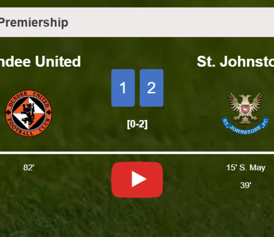 St. Johnstone beats Dundee United 2-1. HIGHLIGHTS