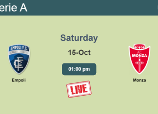 How to watch Empoli vs. Monza on live stream and at what time