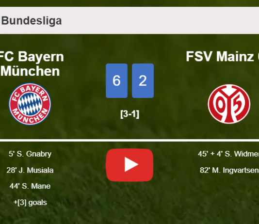 FC Bayern München liquidates FSV Mainz 05 6-2 showing huge dominance. HIGHLIGHTS