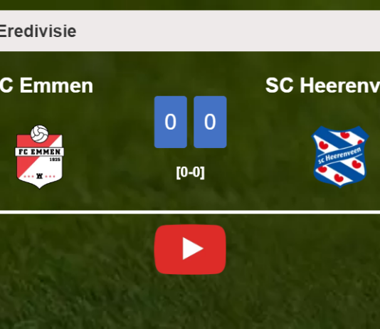 FC Emmen stops SC Heerenveen with a 0-0 draw. HIGHLIGHTS