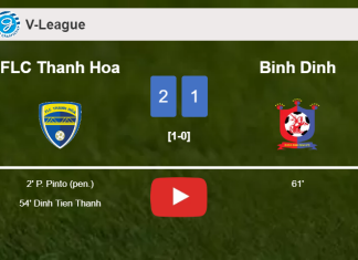 FLC Thanh Hoa conquers Binh Dinh 2-1. HIGHLIGHTS