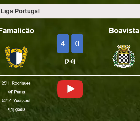 Famalicão liquidates Boavista 4-0 with a superb match. HIGHLIGHTS