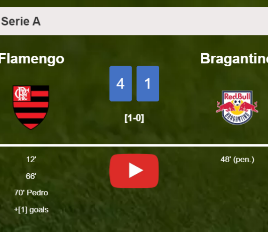 Flamengo estinguishes Bragantino 4-1 with a superb match. HIGHLIGHTS