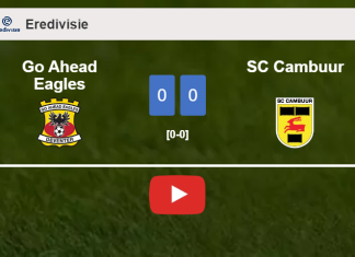 Go Ahead Eagles draws 0-0 with SC Cambuur on Sunday. HIGHLIGHTS
