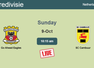 How to watch Go Ahead Eagles vs. SC Cambuur on live stream and at what time