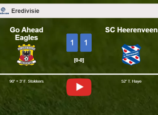 Go Ahead Eagles clutches a draw against SC Heerenveen. HIGHLIGHTS
