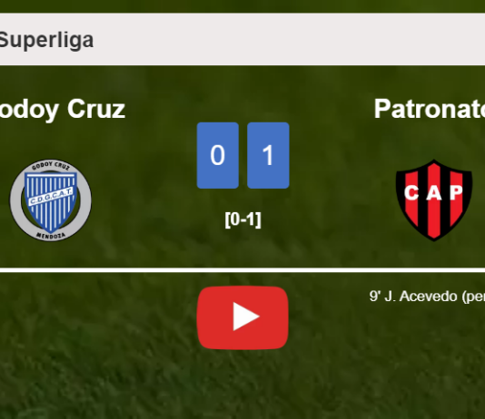 Patronato prevails over Godoy Cruz 1-0 with a goal scored by J. Acevedo. HIGHLIGHTS