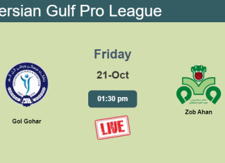 How to watch Gol Gohar vs. Zob Ahan on live stream and at what time