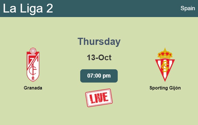 How to watch Granada vs. Sporting Gijón on live stream and at what time