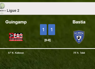 Guingamp clutches a draw against Bastia