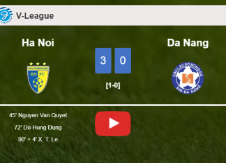 Ha Noi prevails over Da Nang 3-0. HIGHLIGHTS