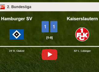 Hamburger SV and Kaiserslautern draw 1-1 after S. Kittel didn't convert a penalty. HIGHLIGHTS