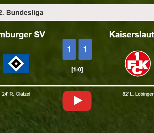 Hamburger SV and Kaiserslautern draw 1-1 after S. Kittel didn't convert a penalty. HIGHLIGHTS