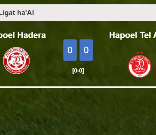 Hapoel Hadera draws 0-0 with Hapoel Tel Aviv on Sunday