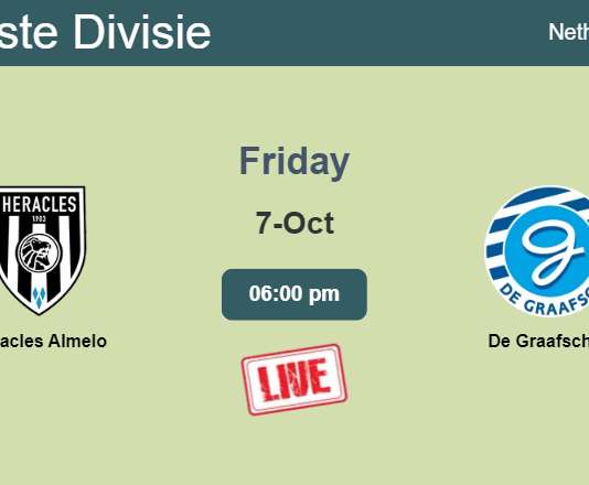 How to watch Heracles Almelo vs. De Graafschap on live stream and at what time