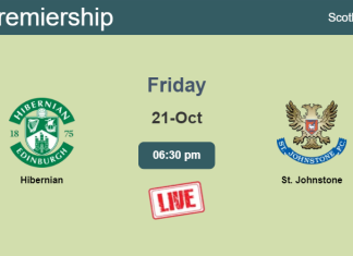 How to watch Hibernian vs. St. Johnstone on live stream and at what time
